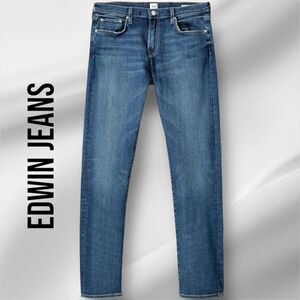 EDWIN Men’s Maddox Slim Fit Jeans in the Size 30X32 in Stax Blue Color